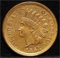 1864 Bronze Indian Head Cent BU