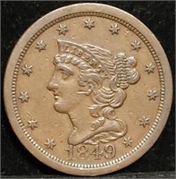 1849 Half Cent, High Grade