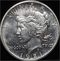 1921 Peace Silver Dollar BU Key Date
