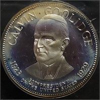 Calvin Coolidge Presidential Proof Silver Medal 26