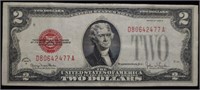 1928 G $2 Red Seal United States Note High Grade