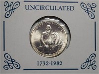 1982 D George Washington Silver Half Dollar BU