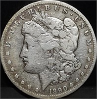 1890-CC Morgan Silver Dollar Nice Carson City CC