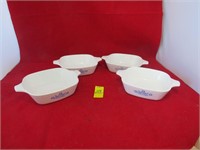 4 - 12 ounce Corning Ware Dishes