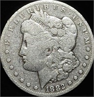 1882-CC Morgan Silver Dollar Carson City CC