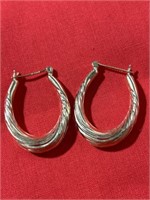 Earrings marked 14 K, 3 grams per SAC scale