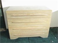 42" x 20" x 32" Four Drawer Wood Dresser
