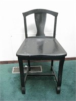 Antique Wood Chair - Seat Height Is 19"