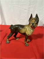 Cast iron terrier doorstop, 9 inches tall, 8