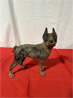 Cast iron terrier doorstop, 10 inches tall, 10