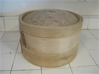 Three Piece Bamboo Steamer
