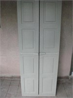 25.5" x 17" x 69" Two Door Plastic Cabinet