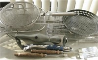 Assorted Grilling Tools, Pans & Baskets