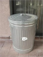 30 Gallon Trash Can - Top Is Dented A Bit