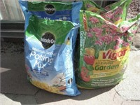 Two Bags Potting Soil & Two Bags Garden Soil