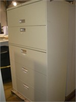 5 Drawer Lateral Filing Cabinet  42x19x68 inches