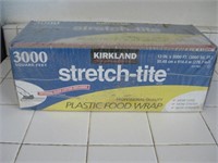 NIP Kirkland 3000 Sq.Ft. Plastic Food Wrap