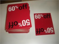 (100+) 50/60% Off Cardboard Signs  7x9 inches