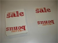 (50+) Cardboard Sale Signs  7x9 inches