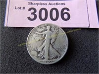 1940 S Walking Liberty silver half dollar