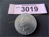 Uncirculated 1972 D Eisenhower dollar