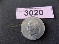 Uncirculated 1974 D Eisenhower dollar