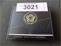 American Revolution bicentennial coin in holder
