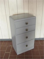 16" x 11.5" x 29" Four Drawer Wood Cabinet