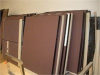 Burgundy Cubical Panels - no connecting strips