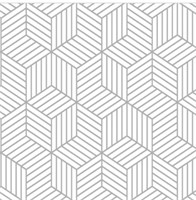 2 rolls of peel and stick hexagon wall paper