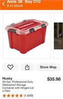 Husky 20-Gal Professional Duty Waterproof Storage