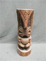12" Hand Carved Wood Tribal Figure