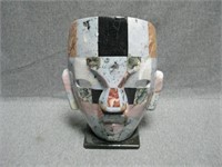 8" Clay Inlay Mask Decor