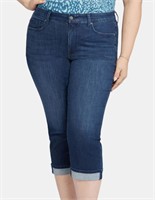 Marilyn Straight Crop Jeans Plus Size 26W