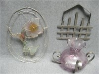 Two Wall Hanging Decor Items Shown