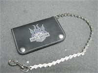 Harley- Davidson Leather Wallet With Chain