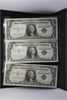 Three 1957A Silver Certificates $1
