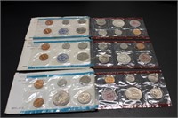 Three Uncirculated Sets of 1969, 1970, 1971