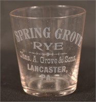 Chas. A. Grove's Sons Shot Glass.