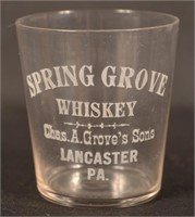 Chas. A. Grove's Sons Shot Glass.