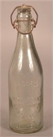 Rare Hygrade Bottling Works Embossed Clear Bottle.