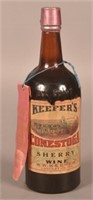 W.W. Keefer "Conestoga Sherry Wine" Amber Bottle.