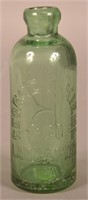 George A. Kiehl Embossed Apple Green Bottle