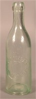 George Weber Embossed Aqua Blob Top Bottle.