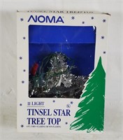 Vtg Noma Tinsel Star Tree Top
