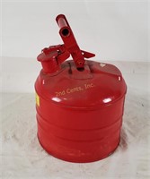 Vtg Metal Safety Gas Can