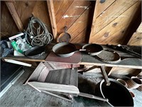 Lot of Cast Iron and Metal Skillets