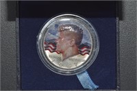 1967 Kennedy 1/2 Dollar Colorized