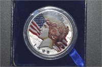 1922-D Peace Silver Dollar Colorized