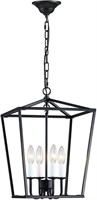 Industrial Vintage Iron Cage Hanging Lantern